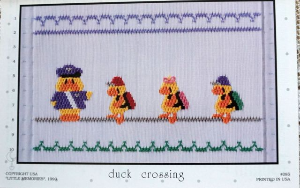 Little Memories Smocking Plate Duck Crossing 085 OOP